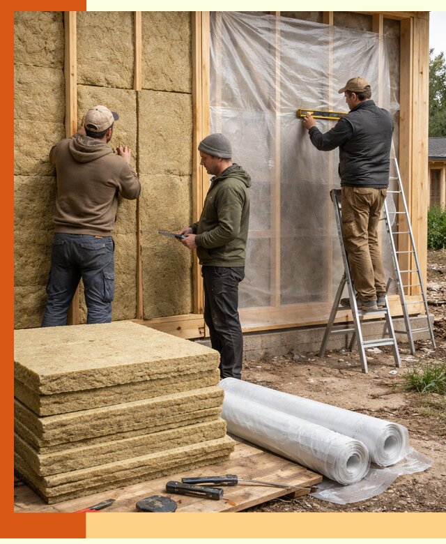 Утепление каркасного дома в Балашихе под ключ с гарантией качества