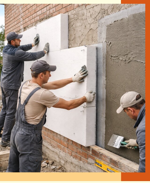 Утепление кирпичного дома в Балашихе от 4306 руб. под ключ | ТепломастерБлш