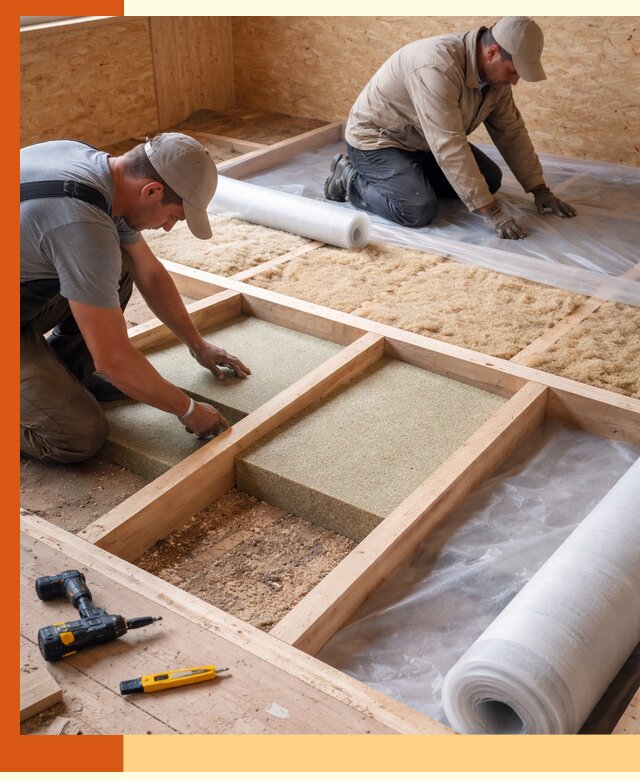 Профессиональное утепление деревянного пола в Балашихе