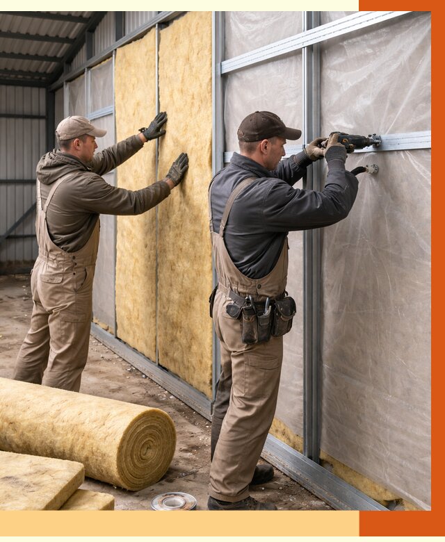 Утепление металлического ангара в Балашихе от 4870 руб/м2 — услуги под ключ | ТепломастерБлш