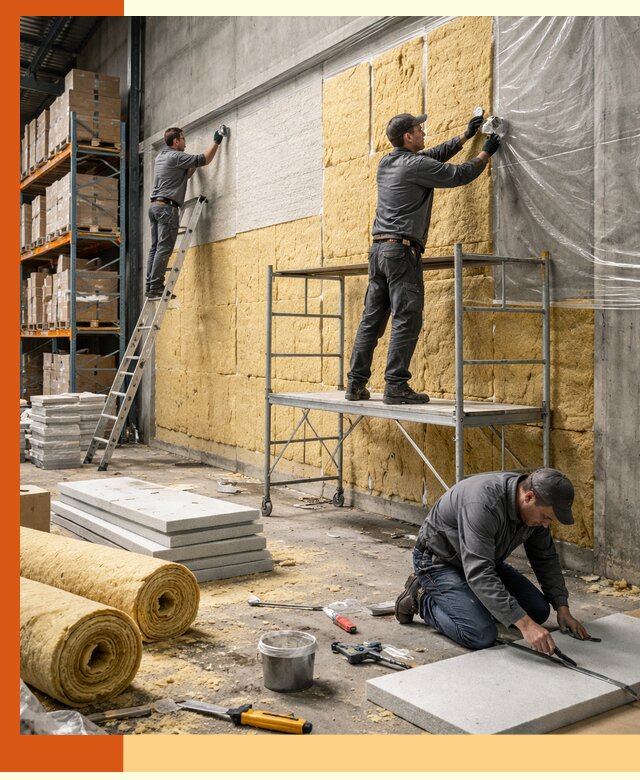 Утепление холодного склада под ключ в Балашихе