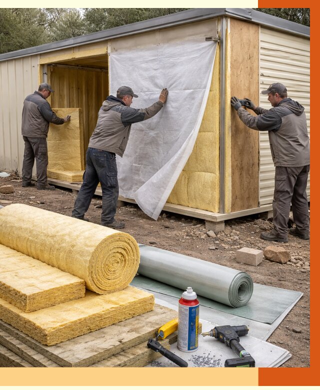 Утепление строительной бытовки в Балашихе от 12816 руб. под ключ | ТепломастерБлш