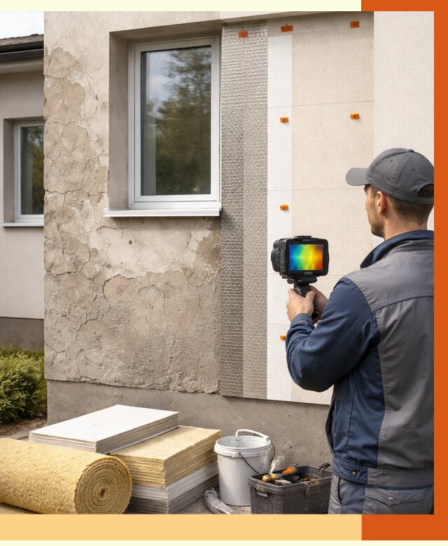 Тепловизионное обследование фасада в Балашихе от 4614 руб. под ключ | ТепломастерБлш