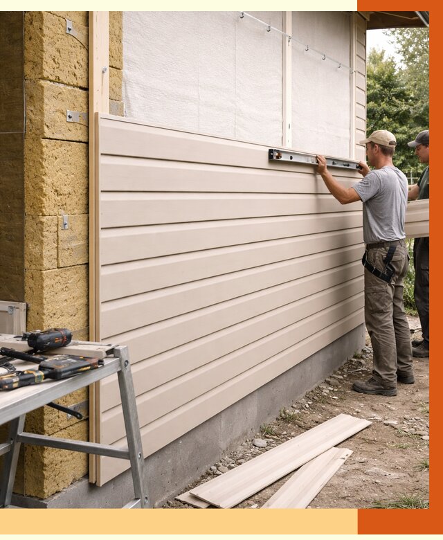 Монтаж сайдинга после утепления в Балашихе от 1897 руб. — обшивка и облицовка | ТепломастерБлш